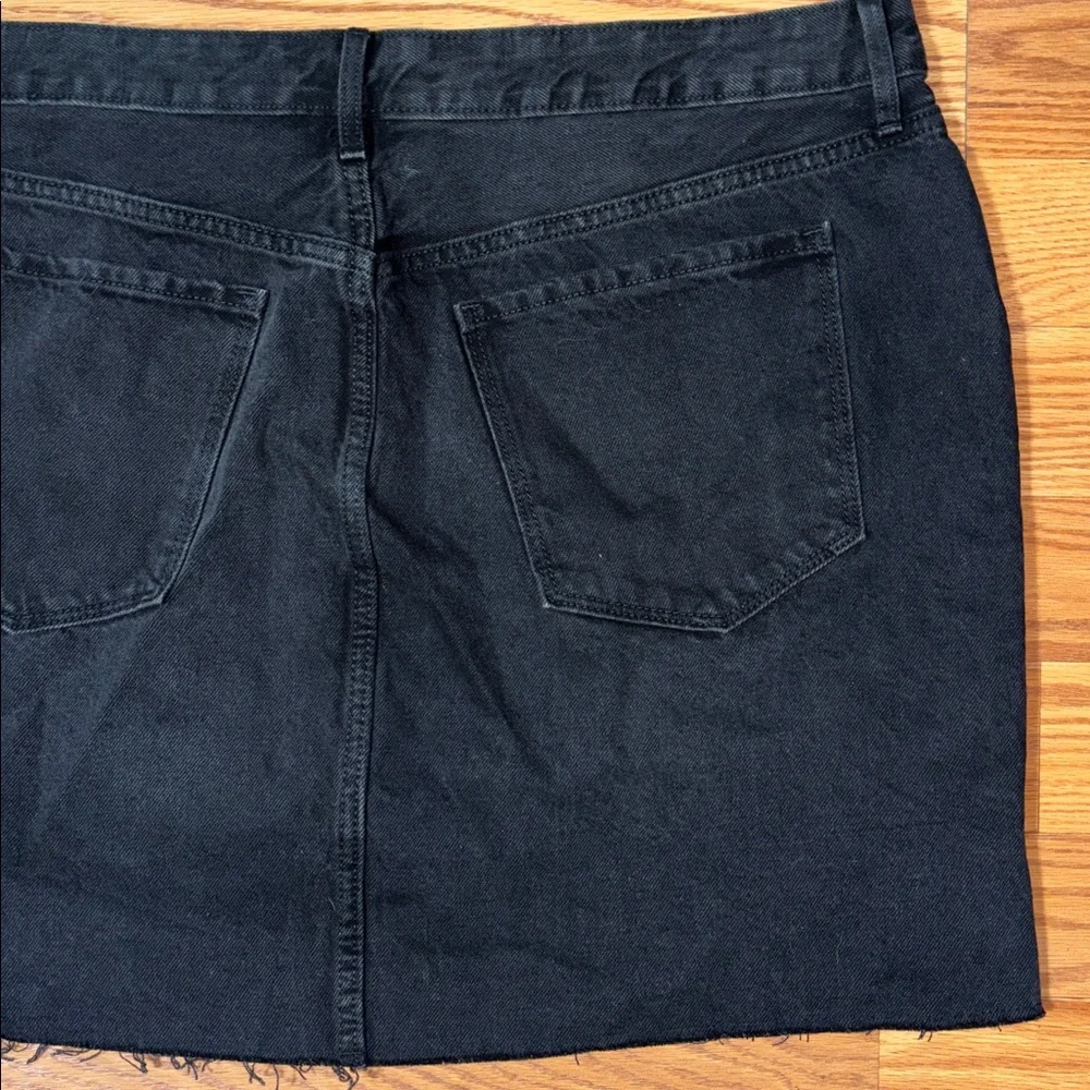 Old Navy Dark Blue Denim Midi Skirt